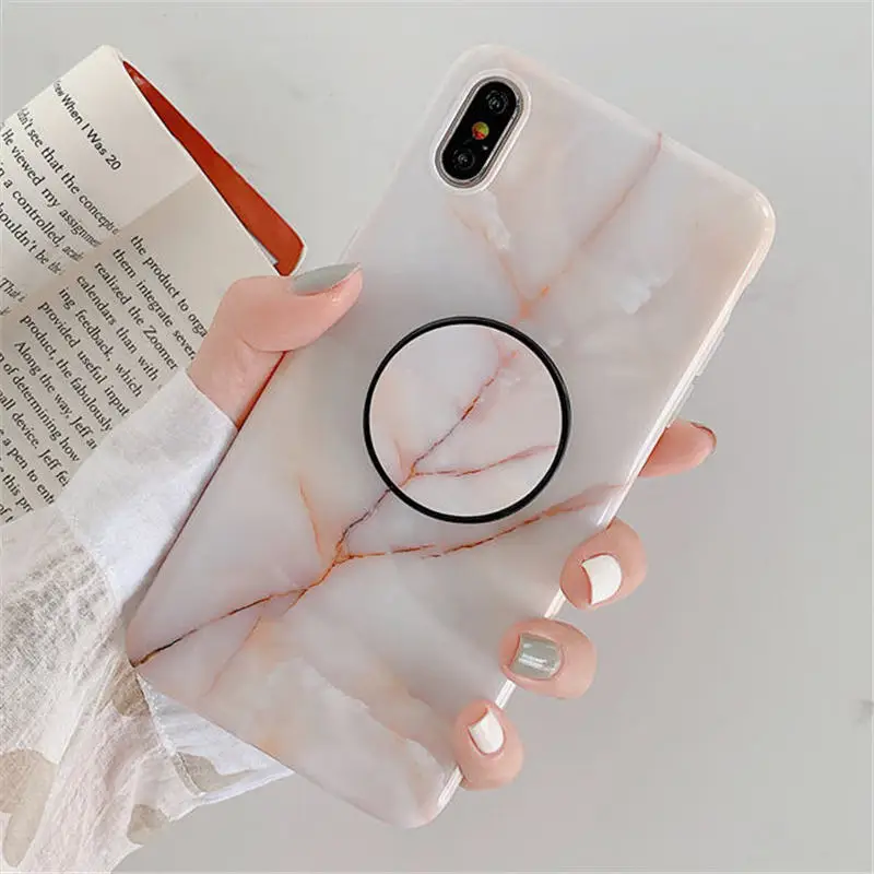 0932 A2 FLYKYLIN подставка для держателя для samsung Galaxy A50 задняя крышка на для samsung A70 A40 Art Сращивание мрамора IMD силиконовый чехол для телефона - Цвет: 0932 A2
