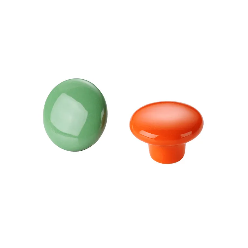 KK и FING Карамельный цвет круглой мебели с стальном корпусом Керамика Ручка Шкаф