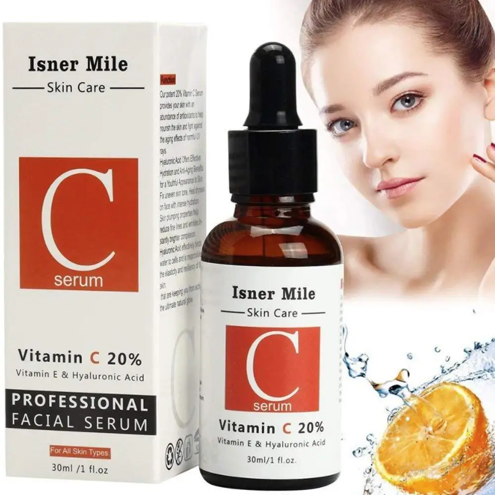 

Vitamin C Serum Orange Scent Anti-aging Whitening VC Essence Oil Topical Serum With Hyaluronic Acid Vitamin C Cosmetic