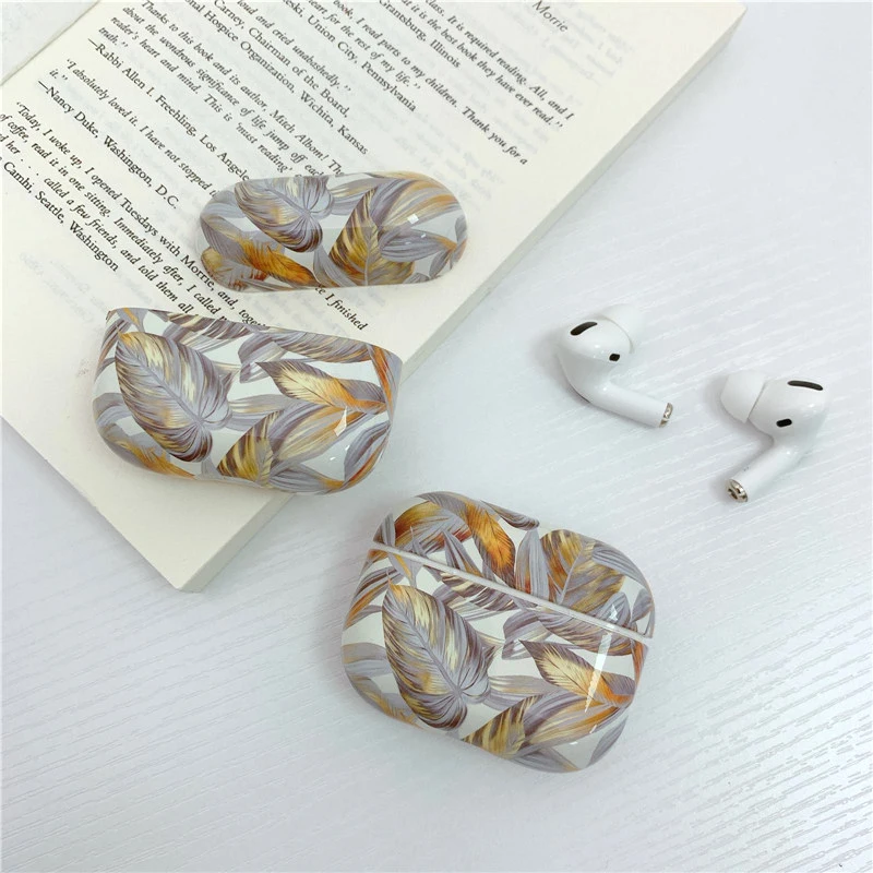 Для AirPods Pro для переноски 1/2/3 чехол роскошный цветной чехол с цветочным рисунком для AirPods Беспроводной наушники чехол жесткий чехол fundas