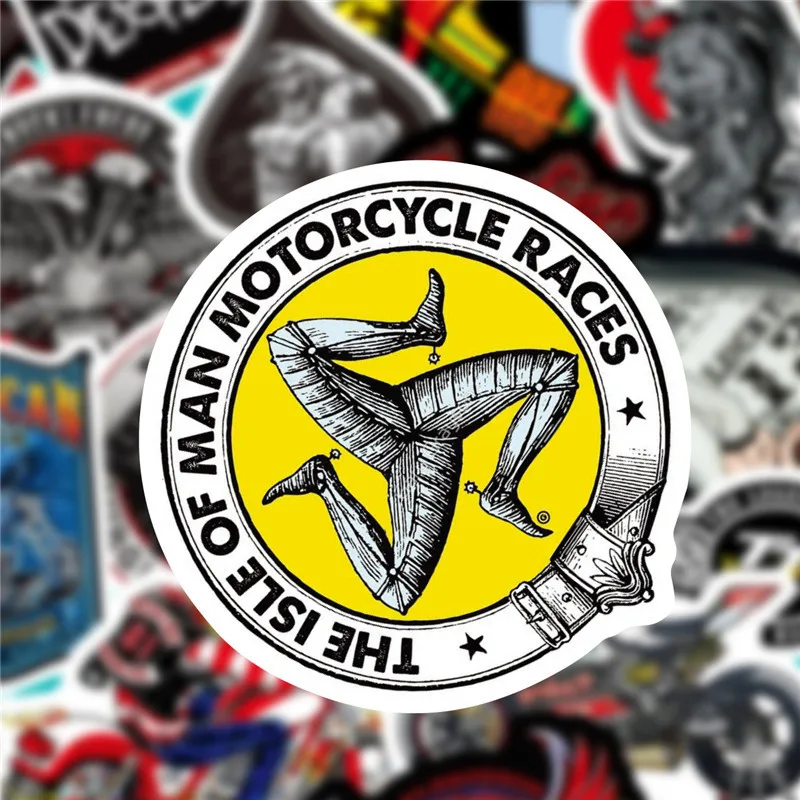 50 шт. водонепроницаемые наклейки на мотоцикл гитару ноутбук чемодан|Наклейки