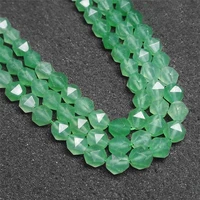 6810mm natural green aventurine gems stones faceted rondelle spacer loose bead 15