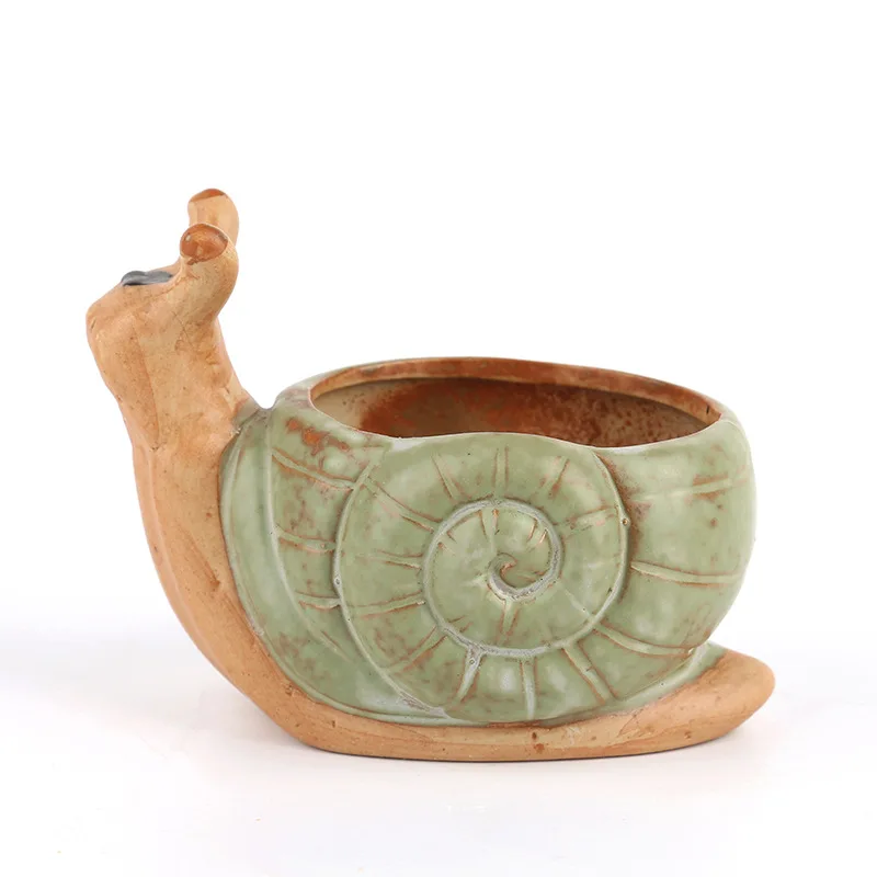 Мини цветочный горшок в виде черепахи ежика и морщин для суккулентов