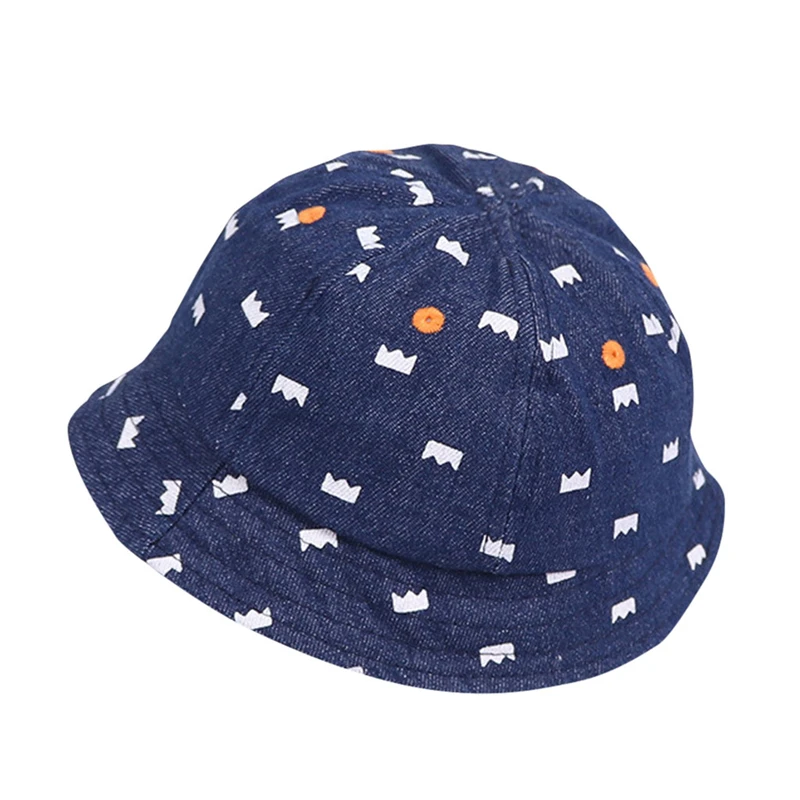 Хлопковые джинсовые шапки для маленьких мальчиков Детская Мягкая Панама с