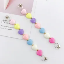 New diy mobile phone case jewelry accessories handmade plush love bracelet girls mobile phone anti-fall hanging chain New diy mobile phone case jewelry accessories handmade plush love bracelet girls mobile phone anti-fall hanging chain