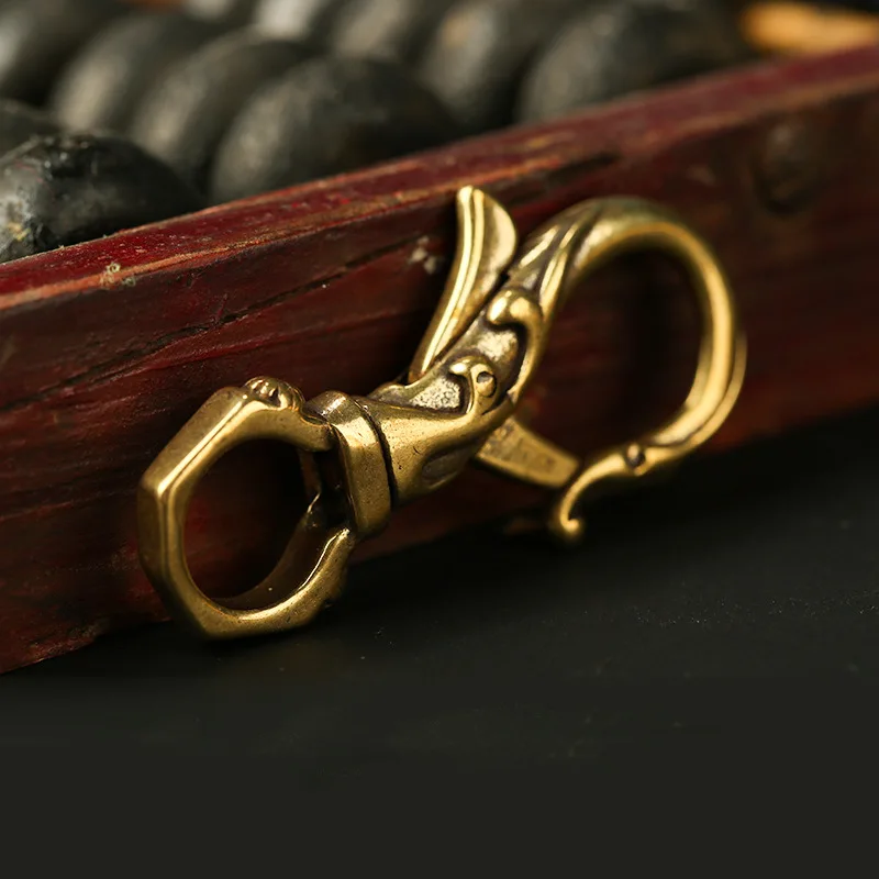 Брелки ручной работы из чистой меди на удачу 8 брелки с Фениксом латуни мужские