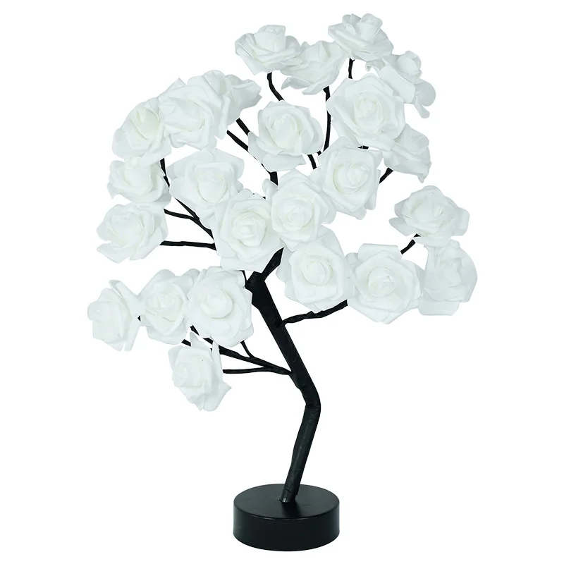 

Светодиодный ная искусственная Роза 4 цветов, украшение для дома, гостиной, спальни, цветок для вечерние, светящиеся розы, принадлежности дл...