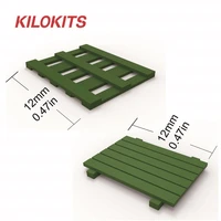 20pcs 172 wooden pallet set two styles plastic unpainted model building kits military diorama scale accessories