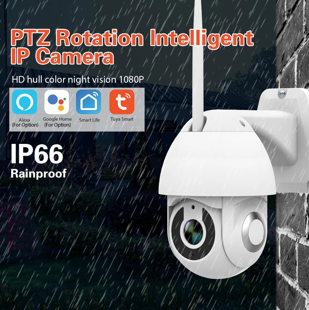 Tuya WiFi Беспроводная Домашняя безопасность HD 1080P Ip камера умная двухсторонняя аудио ночное видение PTZ Обнаружение движения