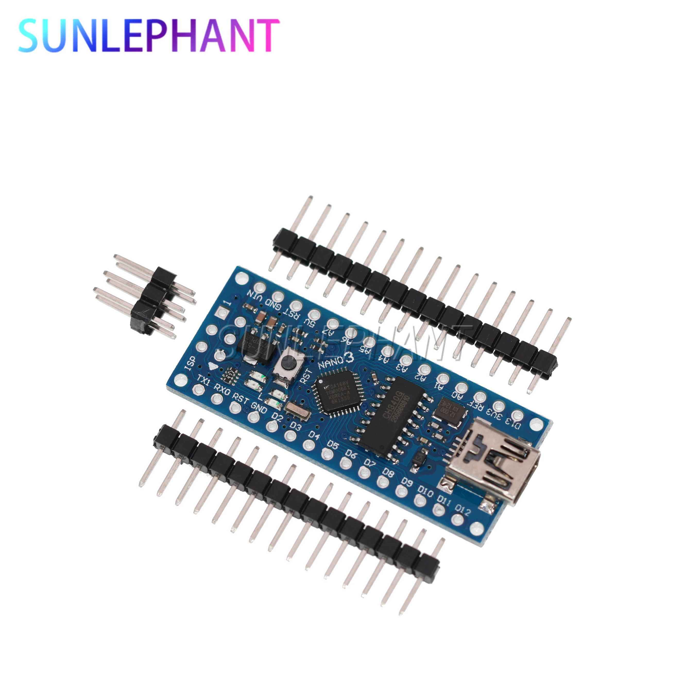 Плата ATmega168 CH340 CH340G Nano V3.0 3 0 Mini USB UART 16 МГц В 5 микроконтроллер модуль