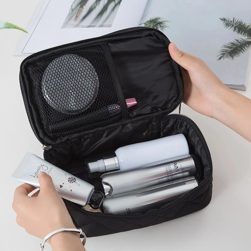 

Cosmetic Case Makeup Bags Women Travel Toiletry Bag Professional Storage Brush Necessaries Make Up Organizer Case Beauty