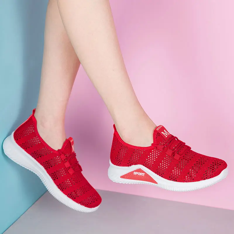 Tenis Mujer 2021 Tennis Shoes for Woman New Blancos Breathable Sneakers Platform Chaussure Femme Deportivas Jogging Trainers