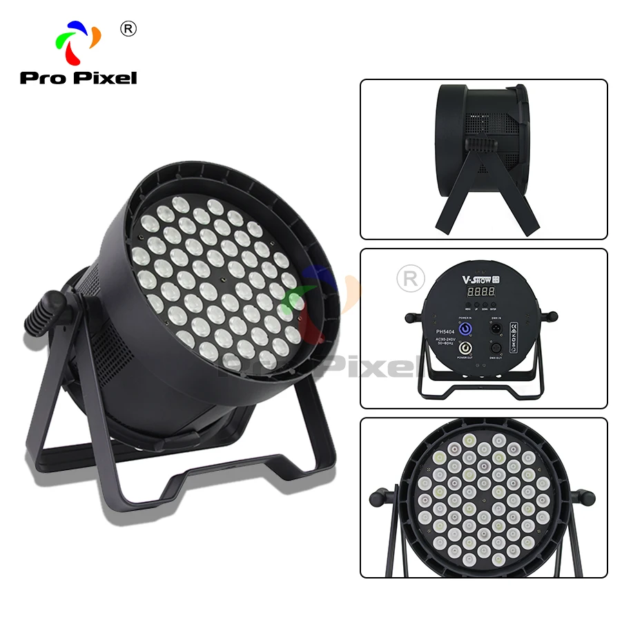1pcs Indoor par light 54x4W RGBW CREE LED PAR Can die-casting aluminum for Wedding Church Party Music Live Show Club dj stage | Лампы и