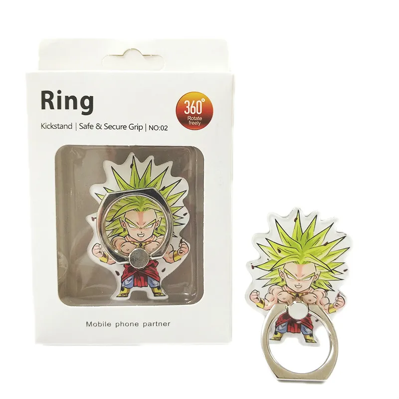 dragon ball super broly ultra instinct goku phone ring vegeta gogeta mobile phone ring 360 degree smart holder stand free global shipping