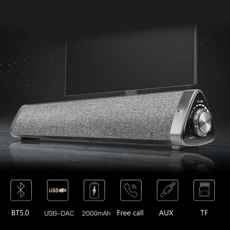 Железная треугольная Bluetooth 5,0 Беспроводная колонка Саундбар домашний кинотеатр тв динамик Портативный беспроводной сабвуфер ПК Звуковая Панель N30D
