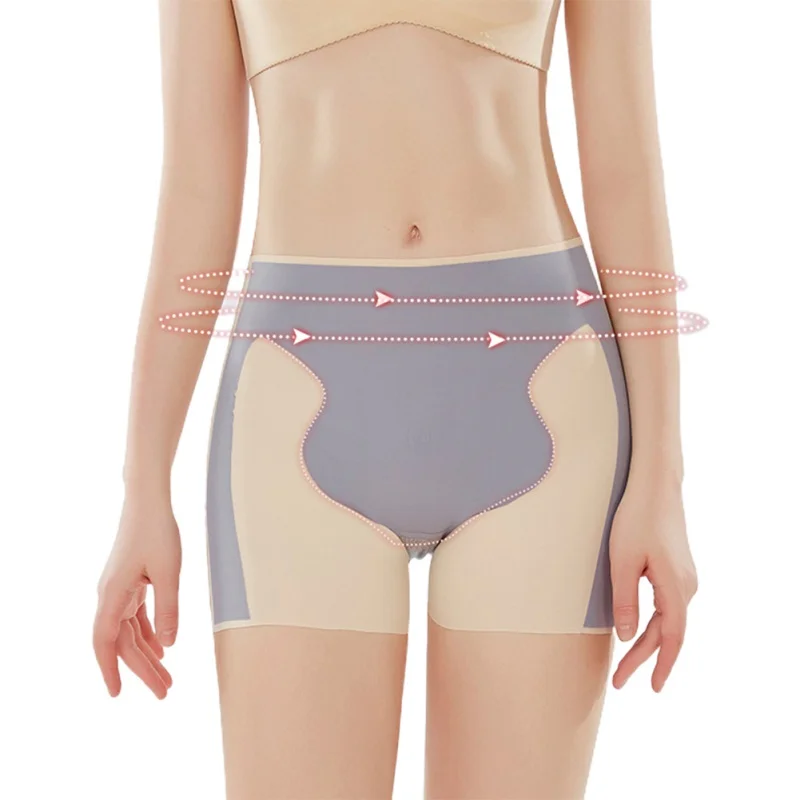 

Women Abdomen Medium Waist Hip Safety Pants Cotton Bottoming Waist Tight Waist Underwear Body Shaping