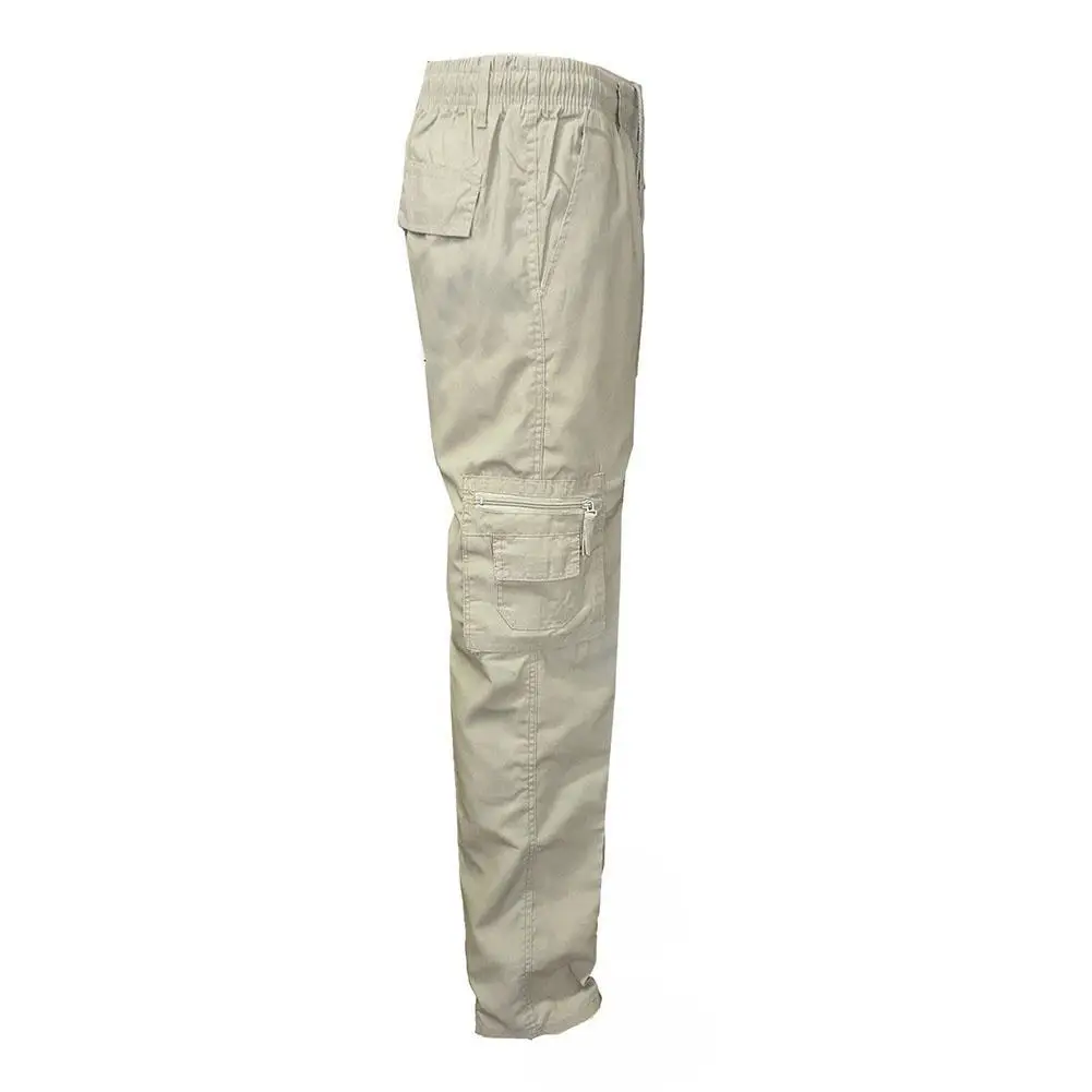 

Sweatpants Men Elasticated Casual Multi-Pocket Zipper Long Sport Sweatpants Work Pants