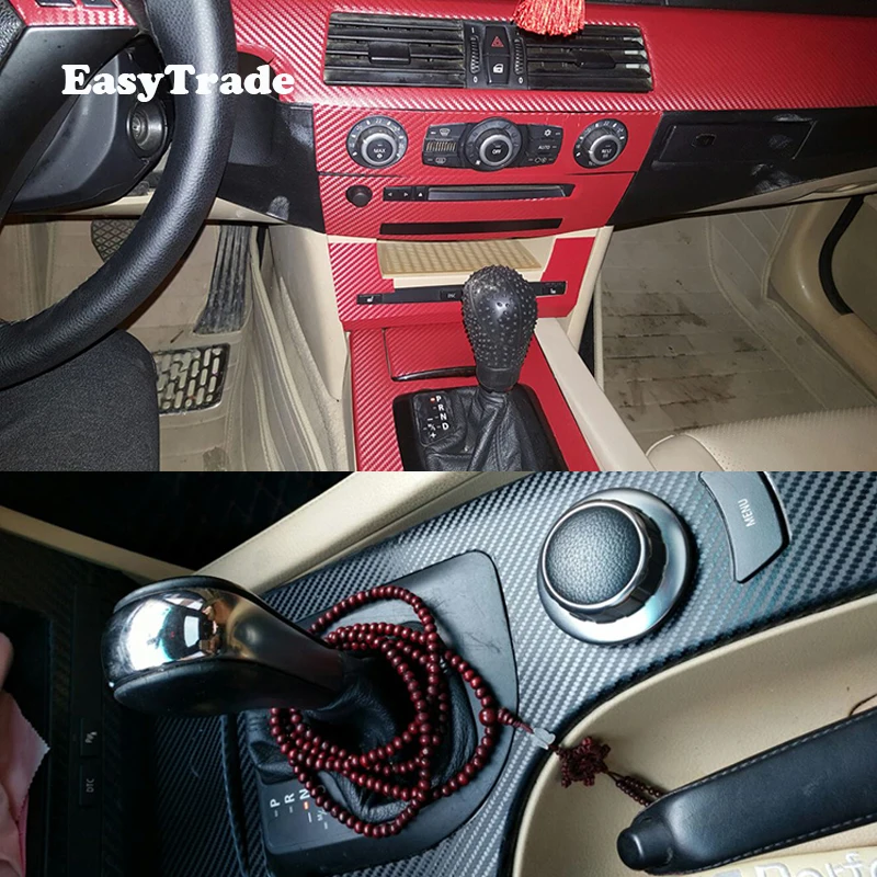Для BMW 5 серии E60 аксессуары 2004 2006 2007 2010 Автомобильная наклейка углеродное волокно