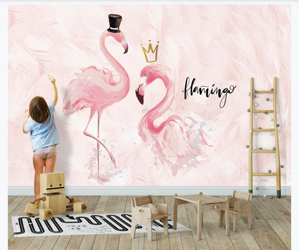

Custom sticker wallpaper romantic living room TV background wall decoration wallpaper mural