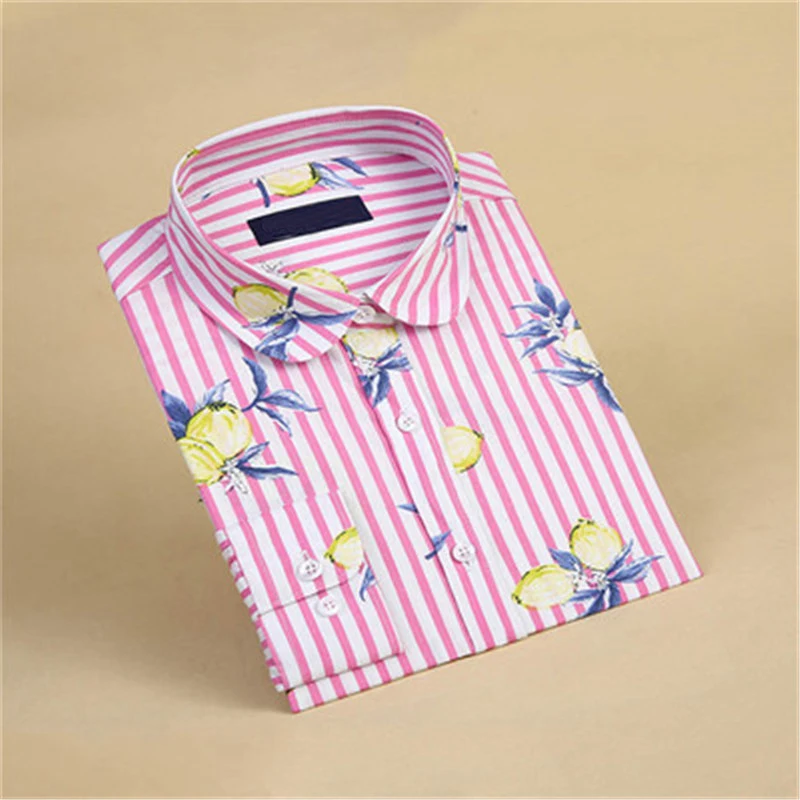 Рубашки блузки полосатая блузка женские корейские Дамские топы Y размера плюс