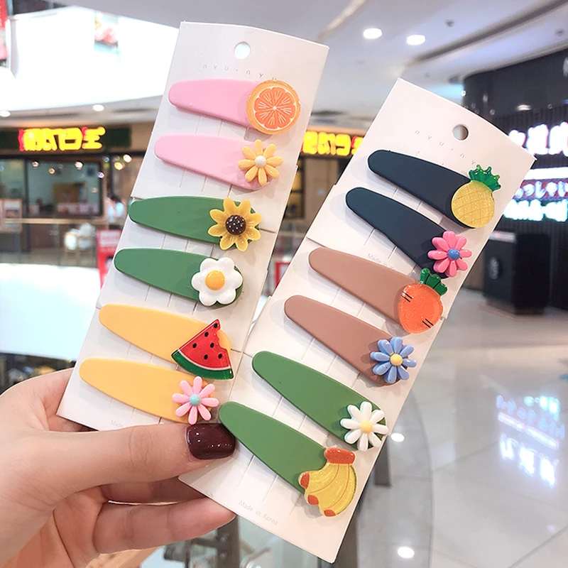 2020 1 компл. Милые заколки для волос девочек с оранжевыми ананасами морковкой