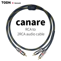 canare hifi 0 5m1m1 5m2m3m5m rca y adapter cable subwoofer y cable 1x cinch to 2x cinch audio cable 1 rca to 2 rca cable