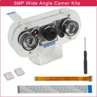5MP Raspberry Pi Ночное видение Камера 130  Широкий формат рыбий глаз с Камера + ИК Сенсор светильник для Raspberry Pi 4 Модель B3B +3BZero W