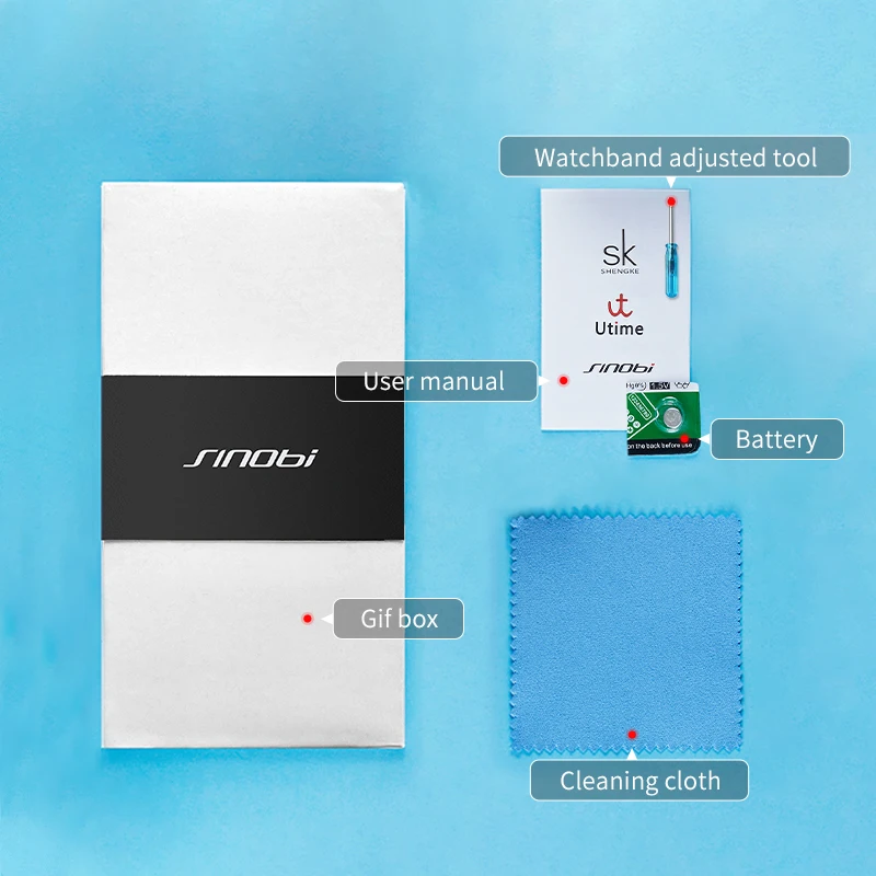 Часы SINOBI Мужские кварцевые с 3D-принтом модные креативные дизайнерские