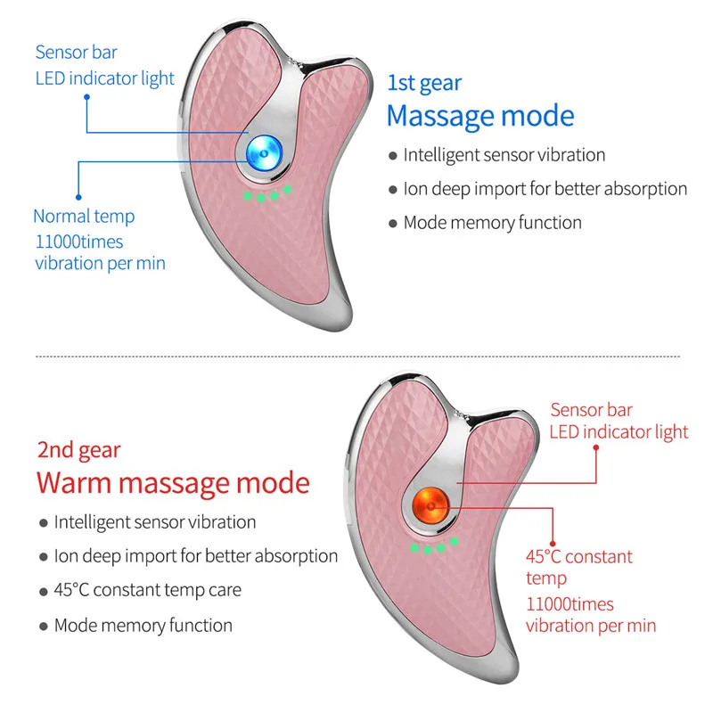 

Micro Current Guasha Machine Face Lifting Device Body Massage USB Rechargeable Skin Rejuvenation Instrument Electirc Scraping 53