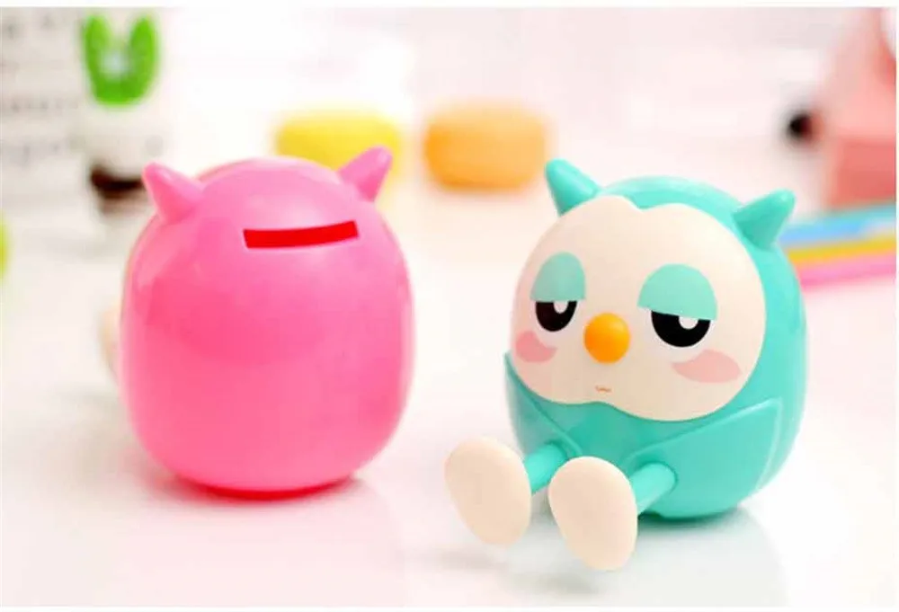 Сова многофункциональная копилка для монет подставка телефона держатель