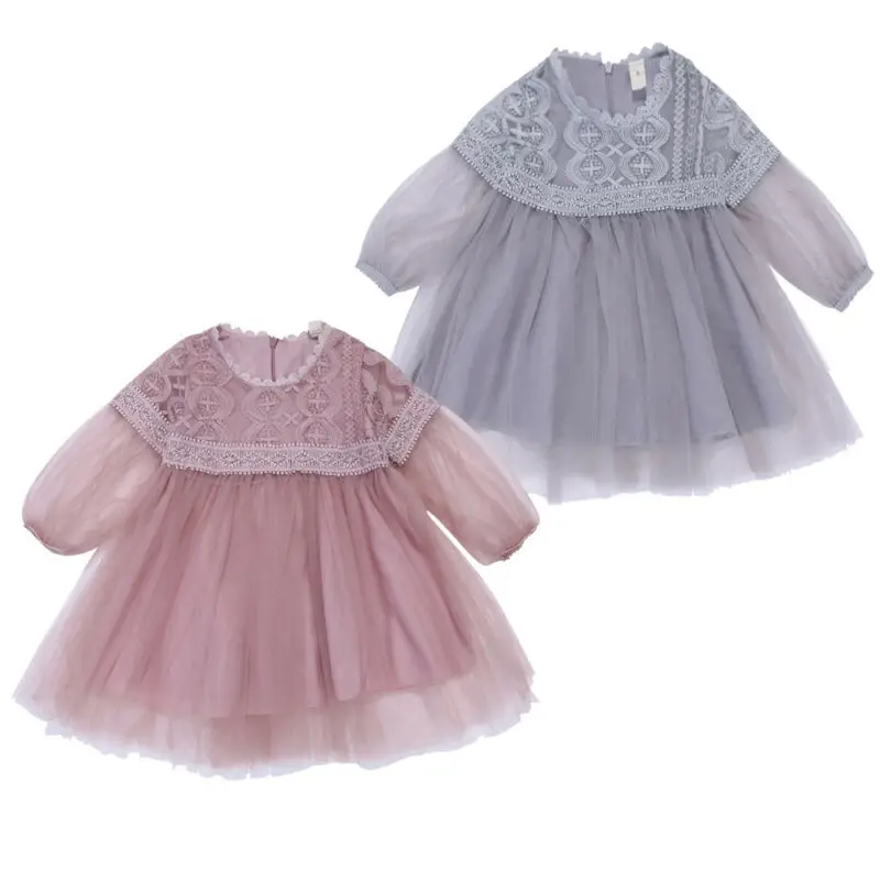 Newborn Flower Pageant Princess Dress Baby Girl Wedding Party Tutu Dresses | Детская одежда и обувь