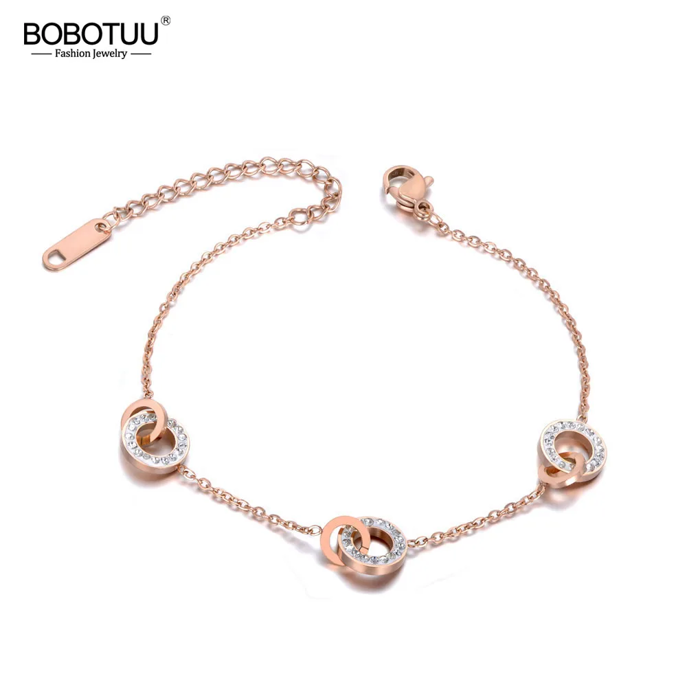 BOBOTUU титановые браслеты из нержавеющей стали белая глина круглые с подвесками