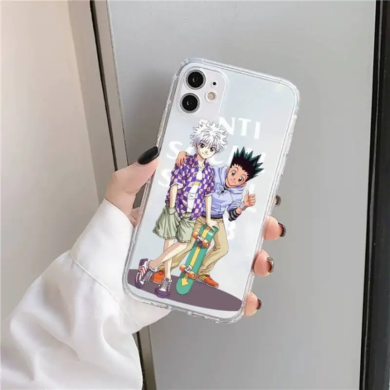 

Japan anime HUNTER x HUNTER Phone Case Transparent soft For iphone 5 5s 5c se 6 6s 7 8 11 12 plus mini x xs xr pro max