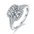 BOEYCJR 925 Halo 1.5ct2ct3ct D цветной Муассанит VVS помолвка стандартная с государственным сертификатом для женщин