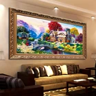 Zozack красивая картина маслом коттедж Набор для вышивки крестиком хлопчатобумажная нить наборы для вышивки рукоделие 11CT домашний декор