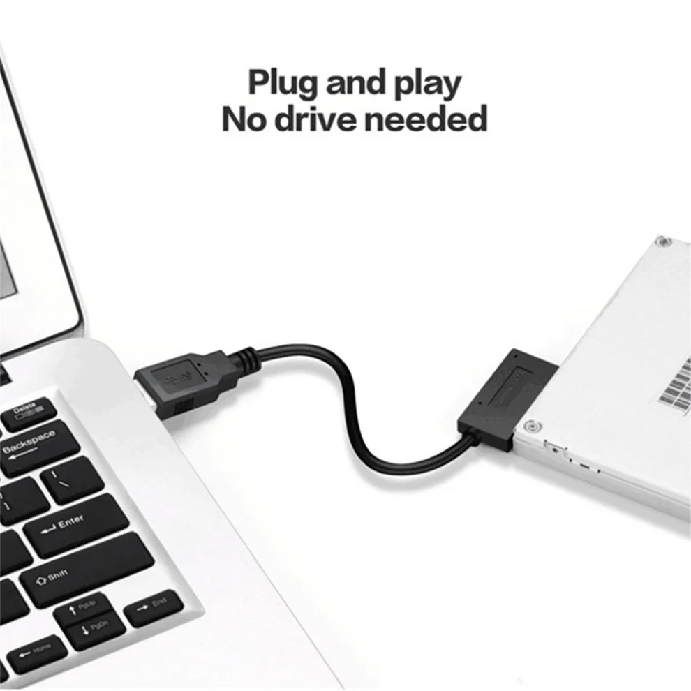 USB адаптер LccKaa для ПК конвертер SATA на 2 0 13 контактный Sata 6P 7P cd rom DVD