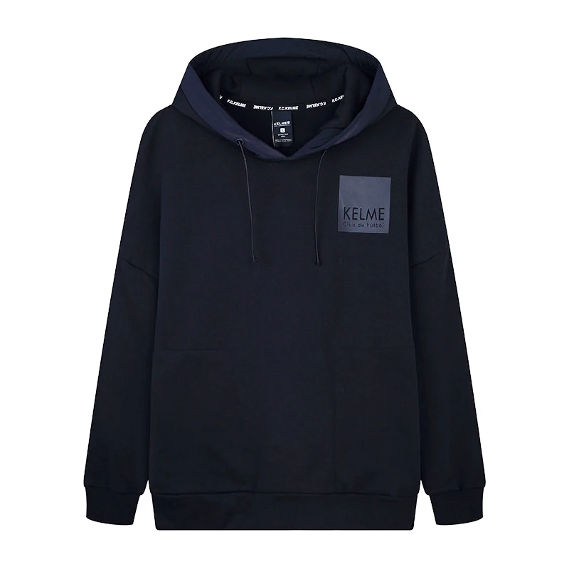 Мужская толстовка с капюшоном KELME белая Повседневная Толстовка в стиле хип-хоп