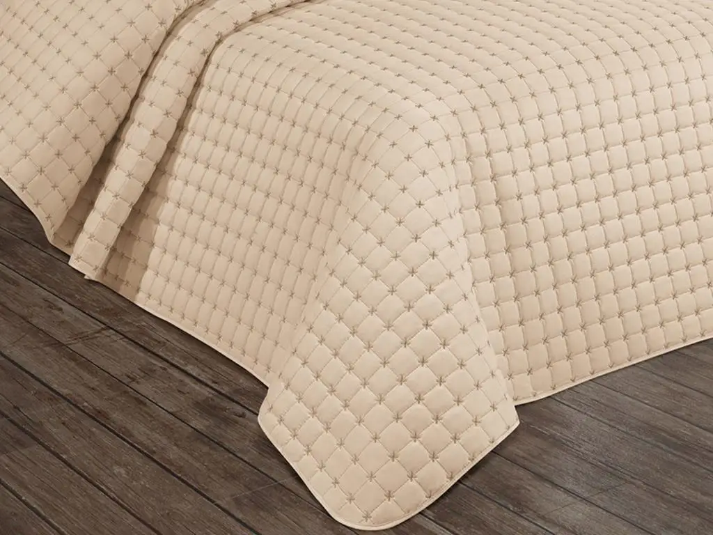 

Festival Quilted Double Bed Cover Cappucino