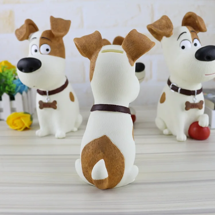 Симпатичная копилка для собак фигурки диспенсер монет из смолы рождественские