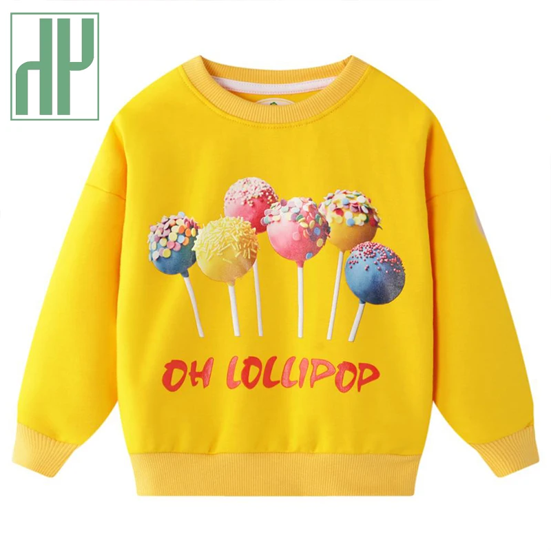 Детские весенние свитшоты HH карамельных цветов для девочек хлопковая одежда с