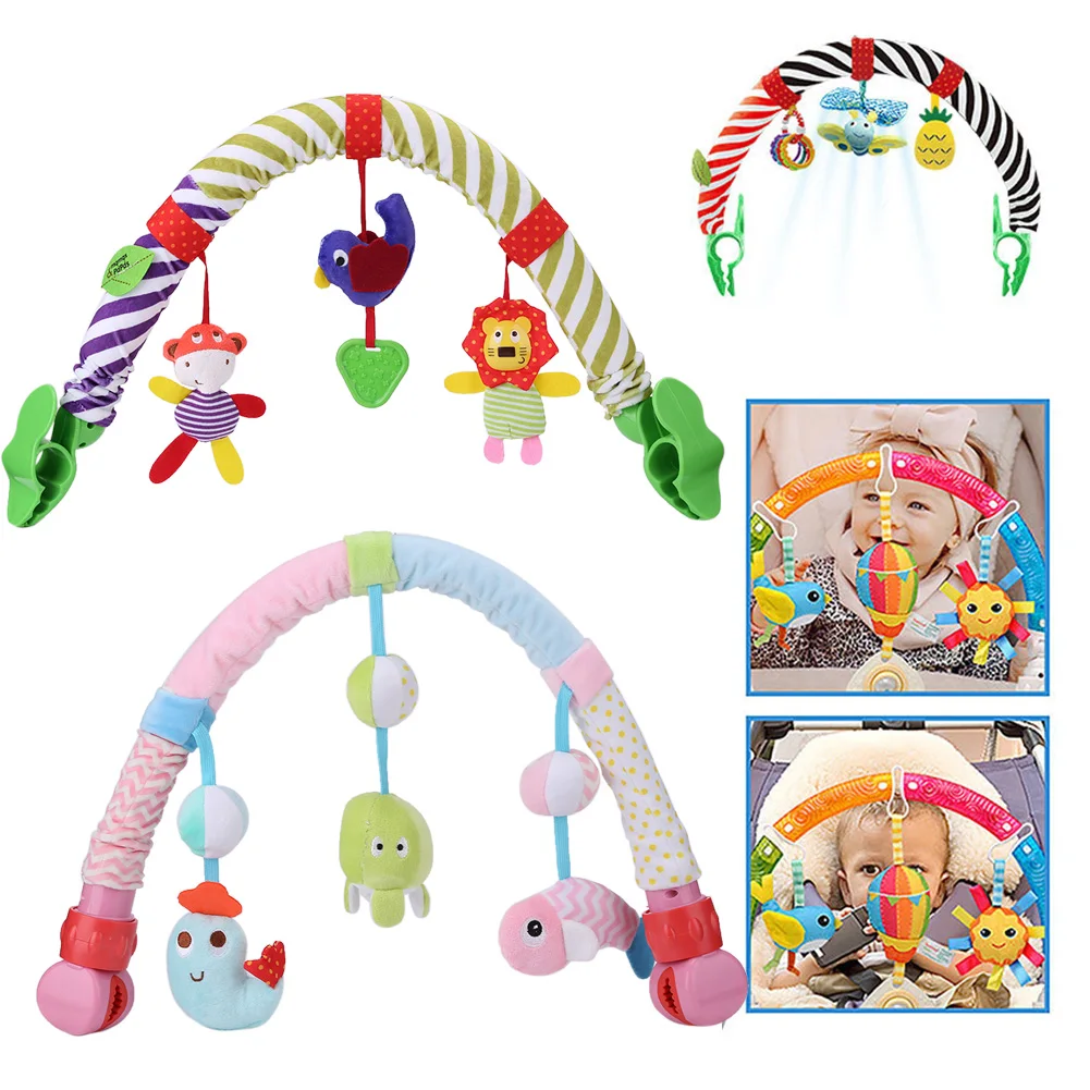 

Baby Rattles Mobiles Educational Toys For Children Activity Spiral Crib Toddler Bed Bell Baby Playing Kids Stroller Hanging Doll