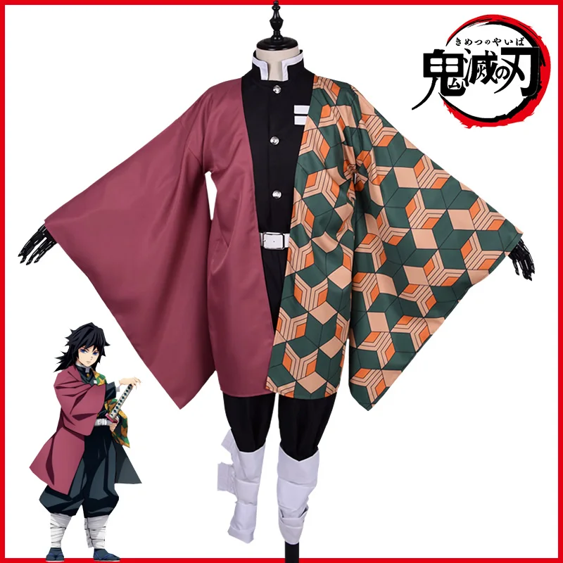Kimetsu no Yaiba Kamado Tanjirou Agatsuma Zenitsu Tomioka Giyuu Nezuko кимоно Аниме демон убийца униформа