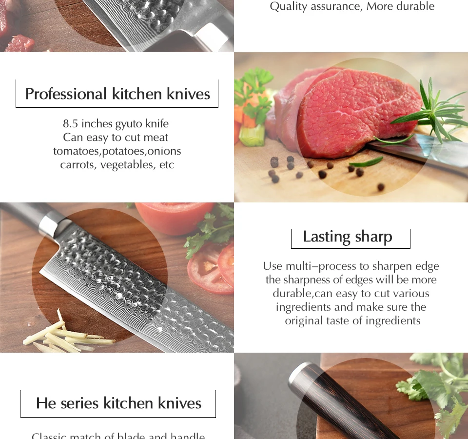 XINZUO 8," дюймовый нож Kiritsuke Gyuto 67 слоев дамасской стали японский VG10 кухонный нож поварские ножи с ручкой Pakkawood