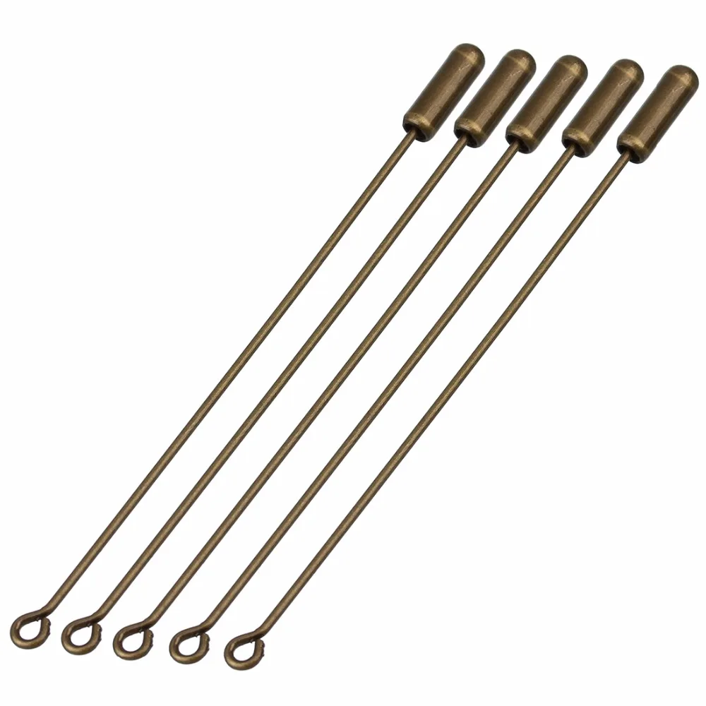 20 шт. 50/70 мм длинная Брошь булавка золотистого/серебристого/бронзового цвета в