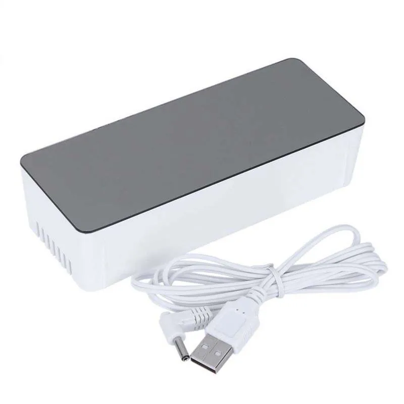 Светодиодный зеркальный будильник часы цифровые Повтор времени Электронные