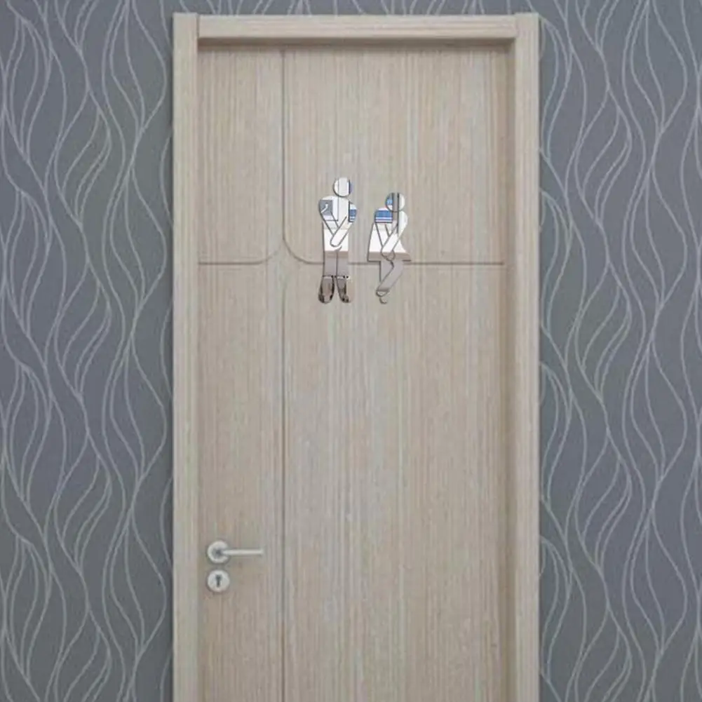 AsyPets Акриловые 3D зеркальные поверхности наклейки на стену для общественного