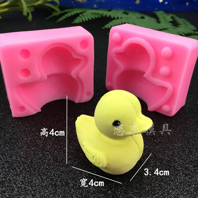 Мультфильм 3D утенок силиконовые формы DIY сахара шоколада выпечки пудинг мусс для