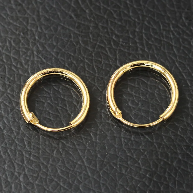 Classic Hoop Earrings For Women Men Couple Simple Gold Color Statement Circle Cool Boys Jewelry Wholesale 2020 | Украшения и