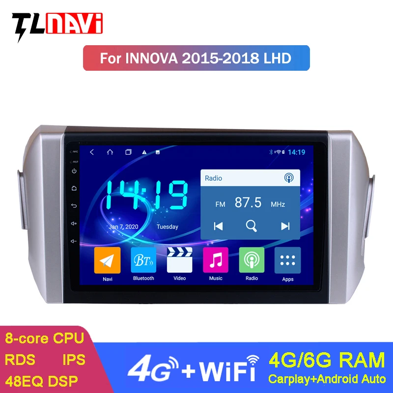 

Android 10 6G+128G Car Radio GPS Navigation For 2015-2018 Toyota Innova With 4G LTE DSP CARPLAY