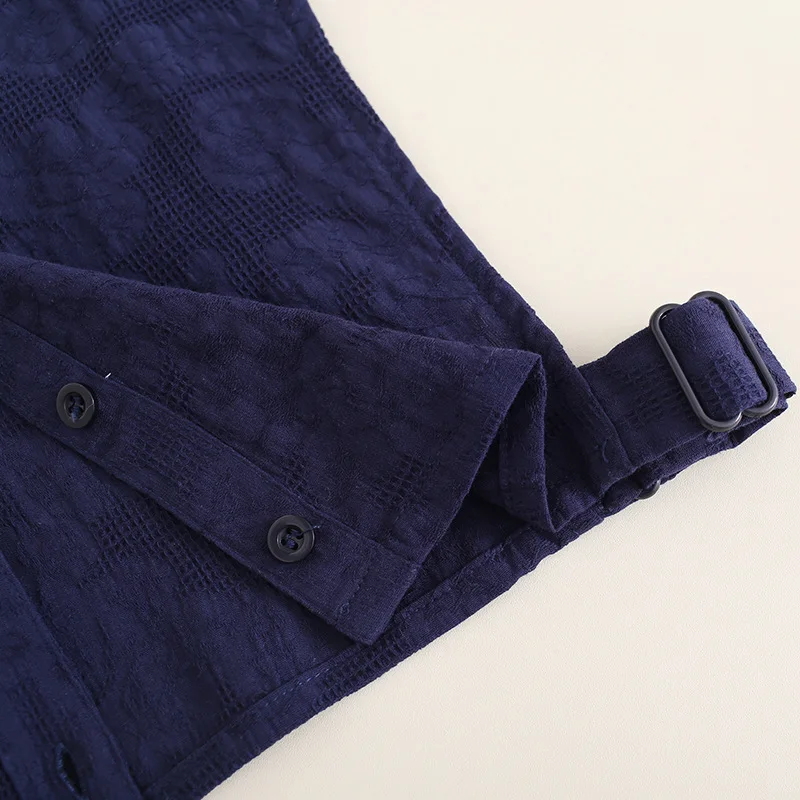 

Aesthetic Street dark blue shirt Detachable Women Fake Collars Half Shirt Blouse False Collar for Faux Ties Accessories Tops